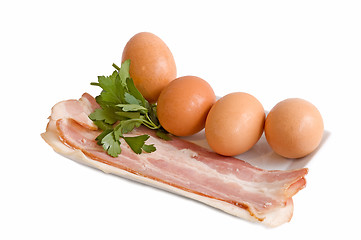 Image showing Egg and bacon