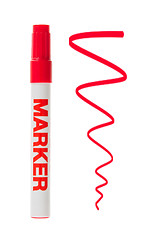 Image showing Red whiteboard marker