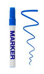 Image showing Blue whiteboard marker