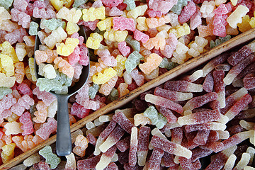 Image showing sweet soft color candies 