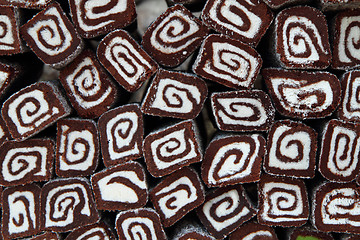 Image showing coconut dessert rolls backgrounds