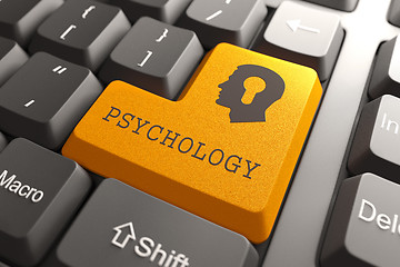 Image showing Keyboard with Psychology Button.