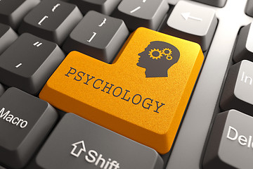 Image showing Keyboard with Psychology Button.