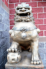 Image showing Chinese statue.
