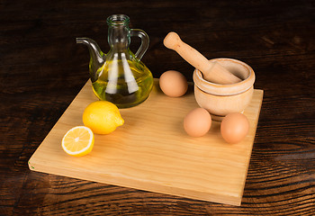 Image showing Prepaing mayonnaise