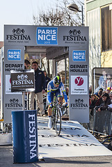 Image showing The Cylist Stijn Vandenbergh- Paris Nice 2013 Prologue in Houill
