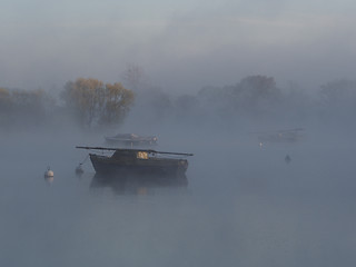 Image showing Nantes to Brest canal at dawn