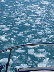 Image showing Greenland , Eqi glacier floating ice
