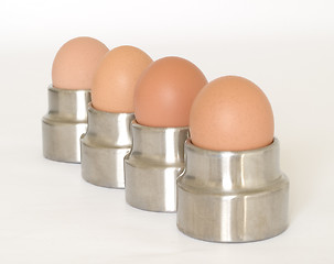 Image showing Four eggs 2