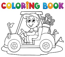 Image showing Coloring book outdoor sport theme 2