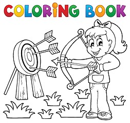 Image showing Coloring book kids play theme 3