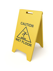 Image showing Wet floor sign