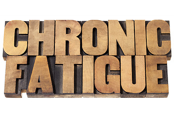 Image showing chronic fatigue in wood type