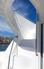 Image showing Stairway on a luxury boat