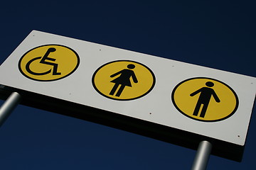 Image showing Disabled Toilets Sign