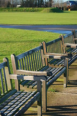 Image showing Park Benches