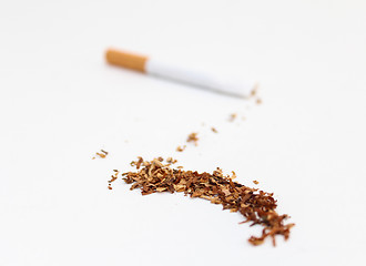 Image showing Tobacco Spilled
