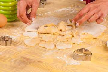Image showing Preparing cookies