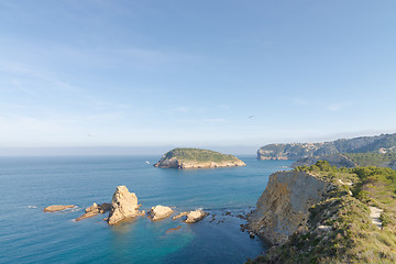 Image showing Abrupt Javea coastline