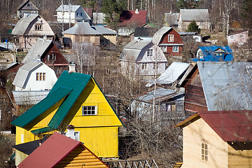 Image showing suburb settlement in Russia