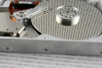 Image showing Hard disk - focus on the platter