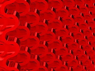 Image showing Red Wavy Scales pattern or texture