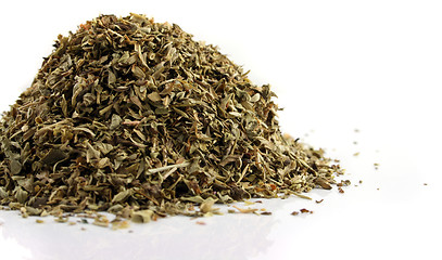 Image showing Close up of Oregano on an isolated background