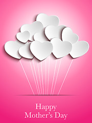 Image showing Happy Mother Day Heart Background