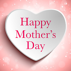 Image showing Happy Mother Day Heart Background