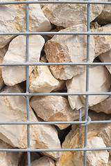 Image showing Gabion retaining wall