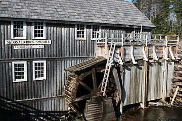 Image showing Exterior of McDonald Bros Sawmill, Sherbrook, Nova Scotia, Canad