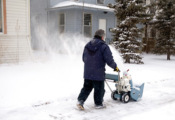 Image showing Snow blower