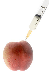 Image showing Syringe in nectarine

