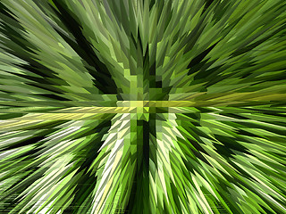 Image showing green background with abstract stripes