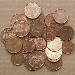 Image showing Euro coins