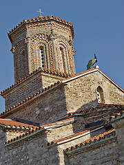 Image showing Peacock on monastery