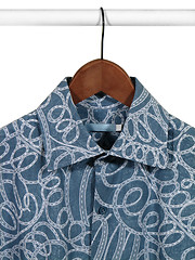 Image showing Blue shirt on hanger