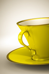 Image showing yellow cup