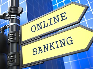 Image showing Business Concept. Online Banking Sign.