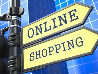 Image showing Business Concept. Online Shopping Sign.