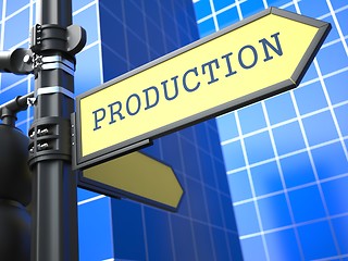 Image showing Business Concept. Production Sign.