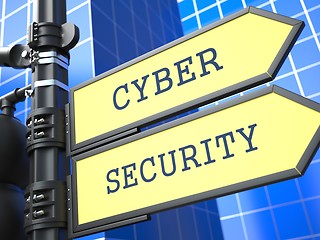 Image showing Business Concept. Cyber Security Sign.