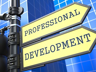 Image showing Business Concept. Professional Development Sign.