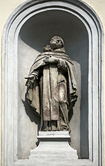 Image showing statue of a priest