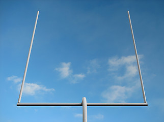 Image showing American football goal post