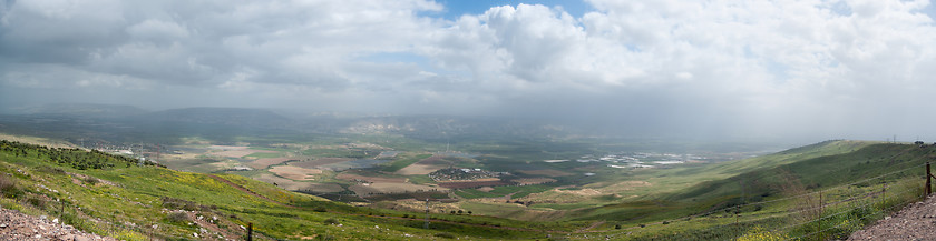 Image showing High resolution panorama of Galilee