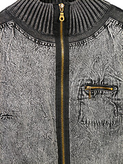 Image showing Zipped jean jacket