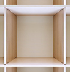 Image showing empty wooden locker