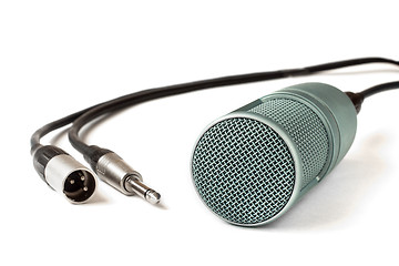 Image showing condenser microphone isolated on a white background