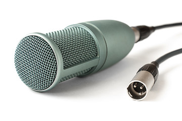 Image showing condenser microphone isolated on a white background